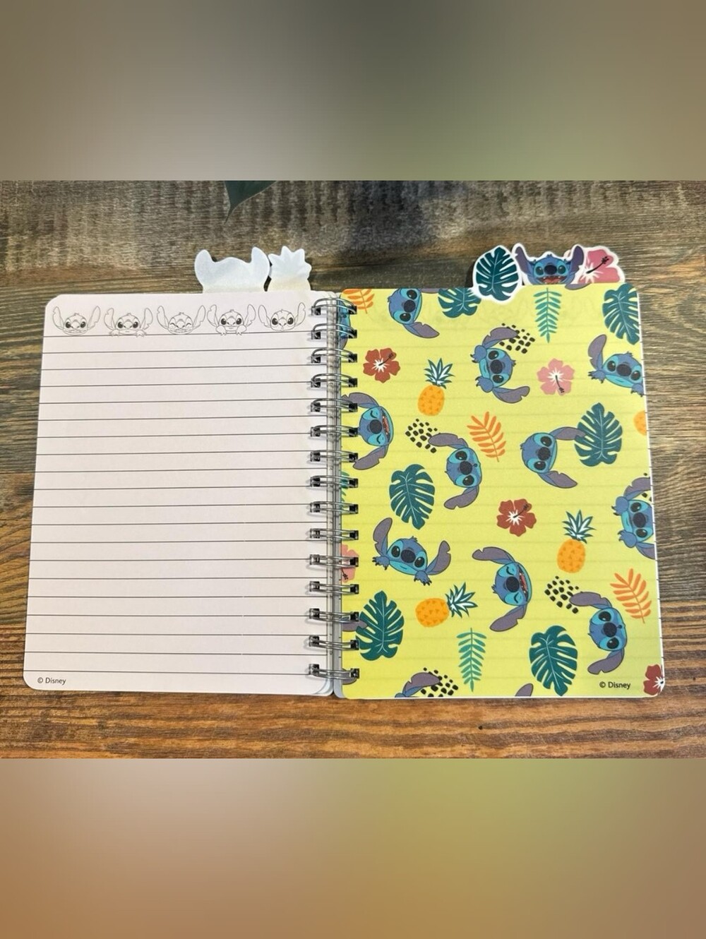 Disney Stitch Pineapple Blue Spiral Notebook - Weird But Cute - Picture 5 of 7